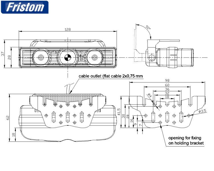 Дневные ходовые огни Fristom DRL 12V 24V 36V FT-30 LED   www.WesemShop.ru